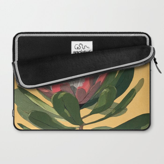 Protea Bloom with Sage Leaves Laptop Sleeve Gallery Image 2