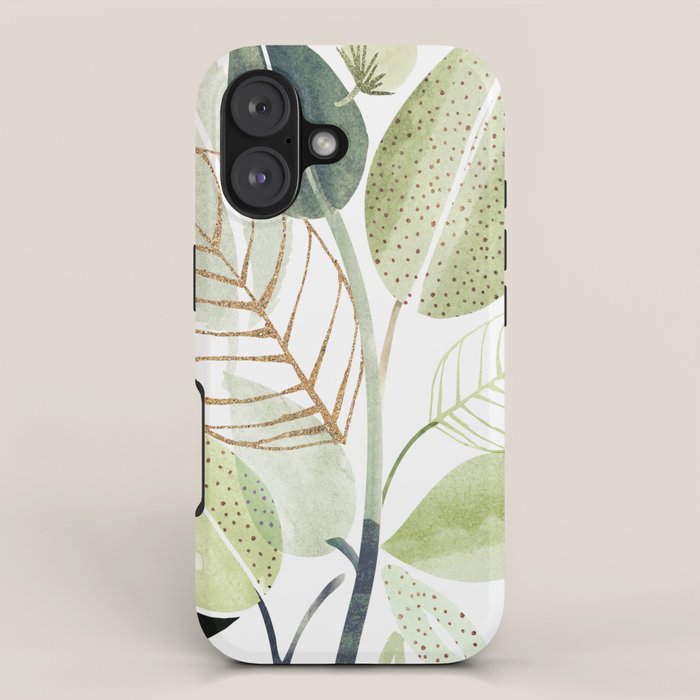 Botanical Collage iPhone Case Gallery Image 1