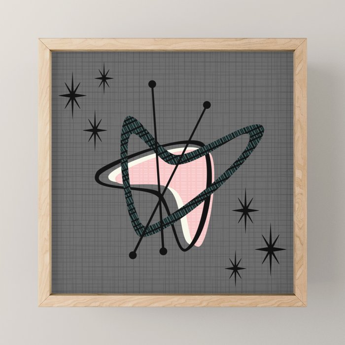 Atomic Boomerangs & Starbursts Mini Art Print Gallery Image 1