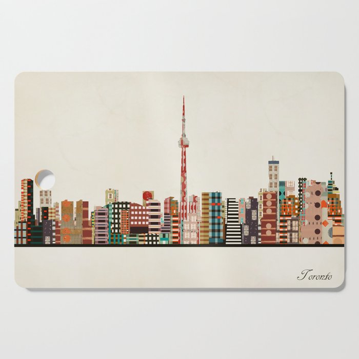 toronto city skyline Cutting Board Gallery Image 1