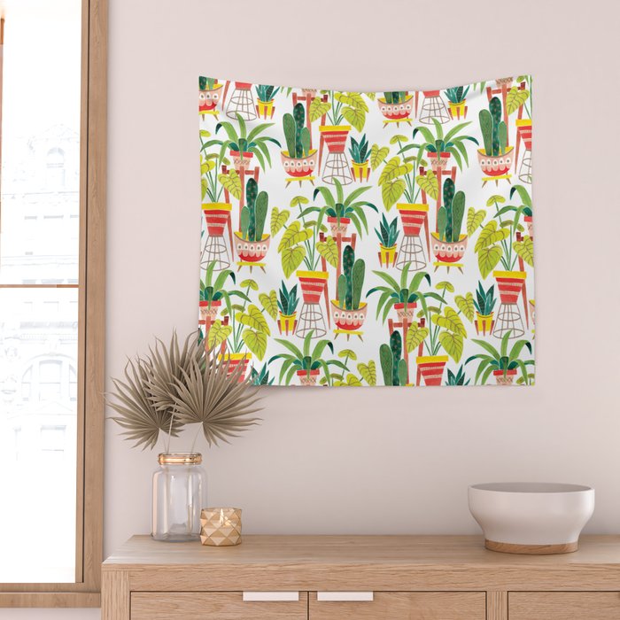 Happy Plants Happy Home Wall Tapestry Gallery Image 2