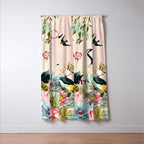 Landscapes of birds in paradise 2 Window Curtain Gallery Image 3