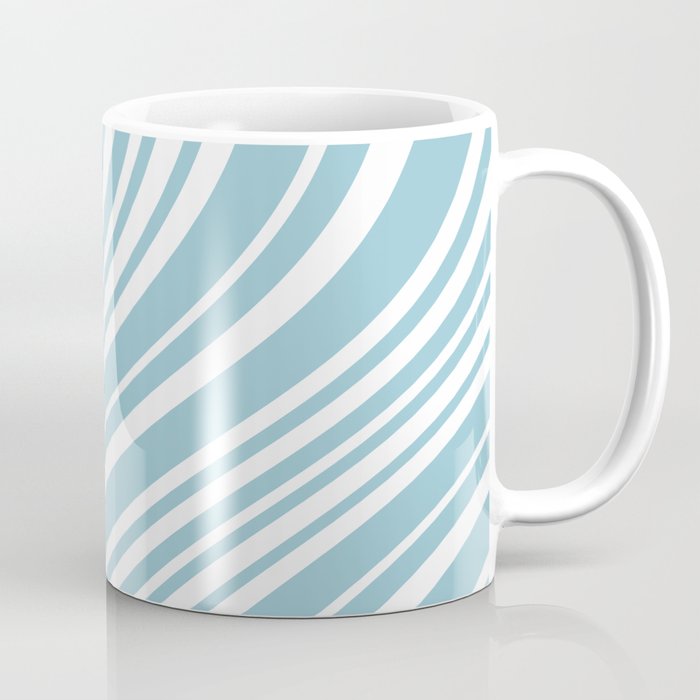 Wavy Stripes XXXV - Sky Blue Coffee Mug Gallery Image 1