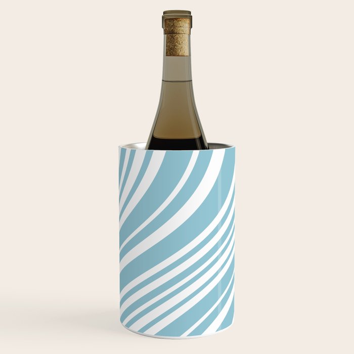Wavy Stripes XXXV - Sky Blue Wine Chiller Gallery Image 3