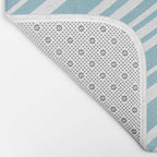 Wavy Stripes XXXV - Sky Blue Bath Mat Gallery Image 2