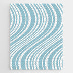 Wavy Stripes XXXV - Sky Blue Jigsaw Puzzle Gallery Image 1