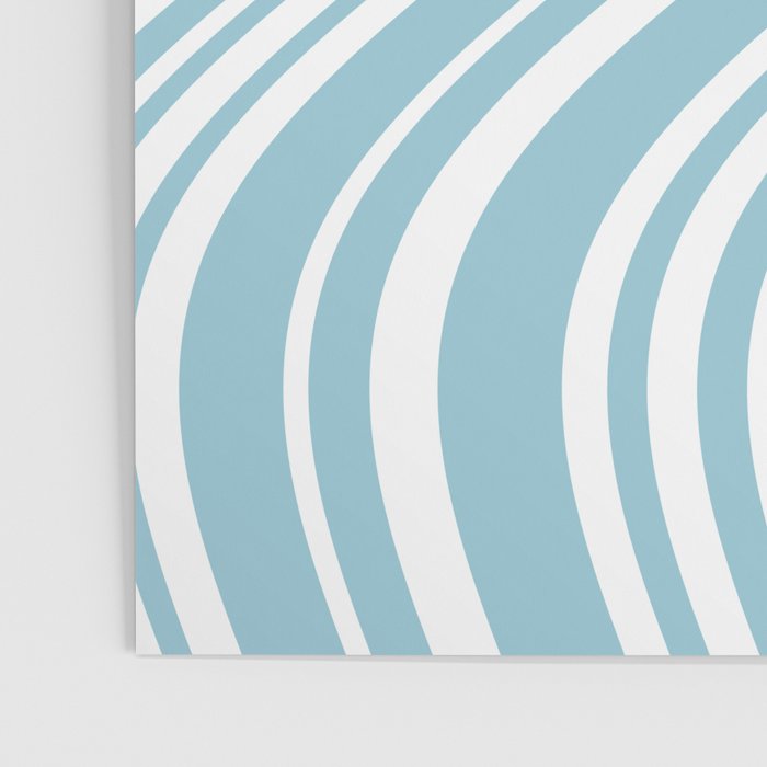 Wavy Stripes XXXV - Sky Blue Poster Gallery Image 3