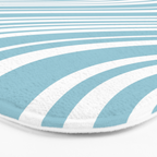 Wavy Stripes XXXV - Sky Blue Bath Mat Gallery Image 3