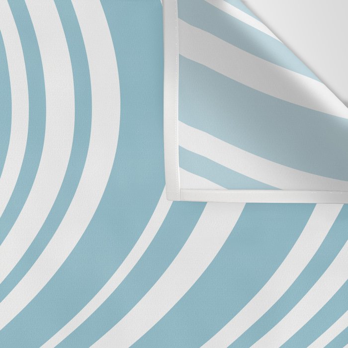 Wavy Stripes XXXV - Sky Blue Wall Tapestry Gallery Image 3