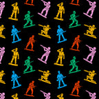 Colorful toy soldier doodle art pattern Coffee Mug Gallery Image 2