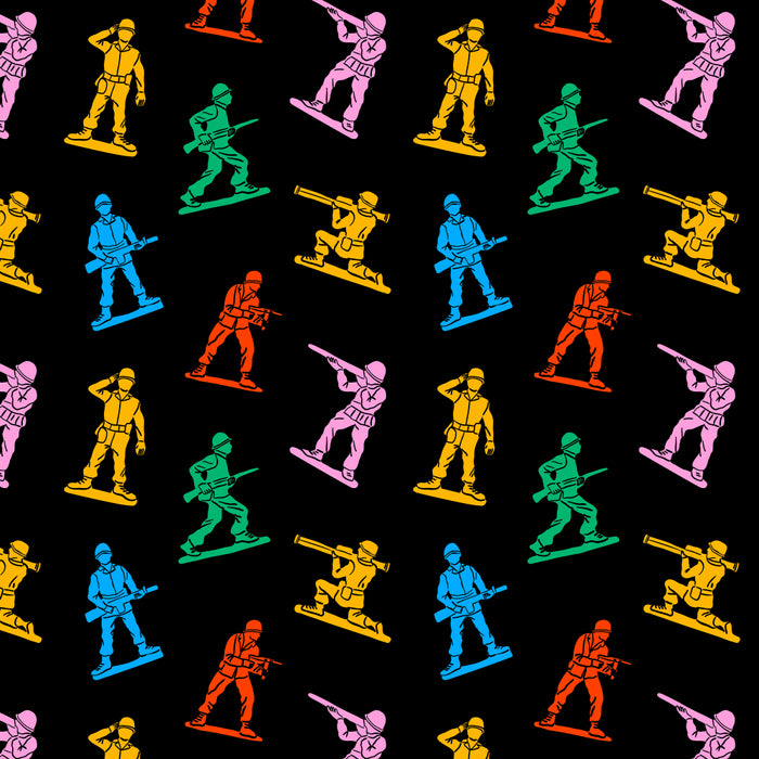 Colorful toy soldier doodle art pattern Coffee Mug Gallery Image 2