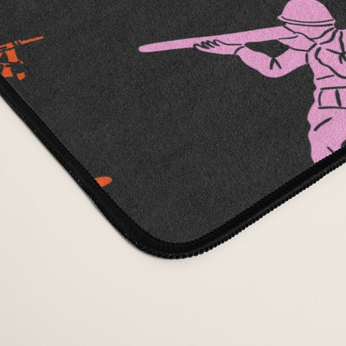 Colorful toy soldier doodle art pattern Desk Mat Gallery Image 4