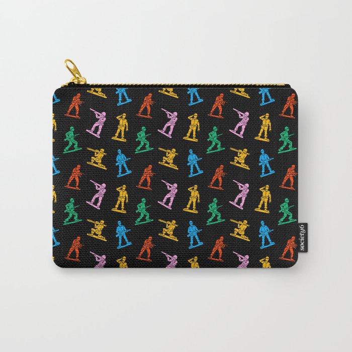 Colorful toy soldier doodle art pattern Carry All Pouch Gallery Image 1