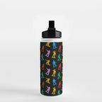 Colorful toy soldier doodle art pattern Water Bottle Gallery Image 2