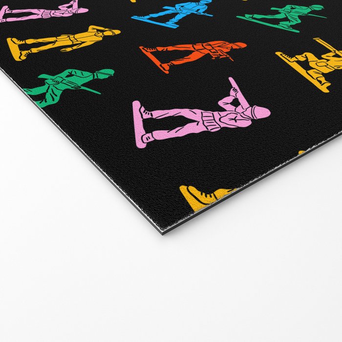 Colorful toy soldier doodle art pattern Welcome Mat Gallery Image 2