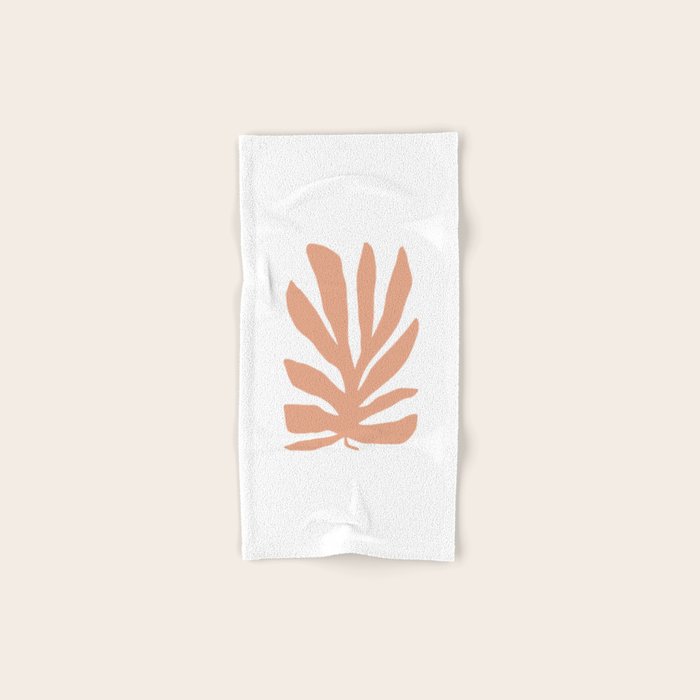 Coral Matisse cutout Bath Towel Gallery Image 1