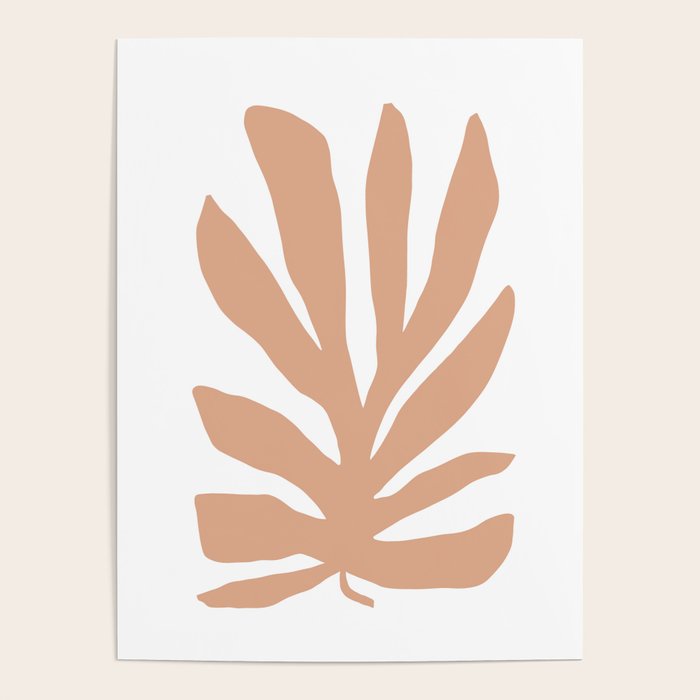 Coral Matisse cutout Poster Gallery Image 1