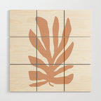 Coral Matisse cutout Wood Wall Art Gallery Image 1