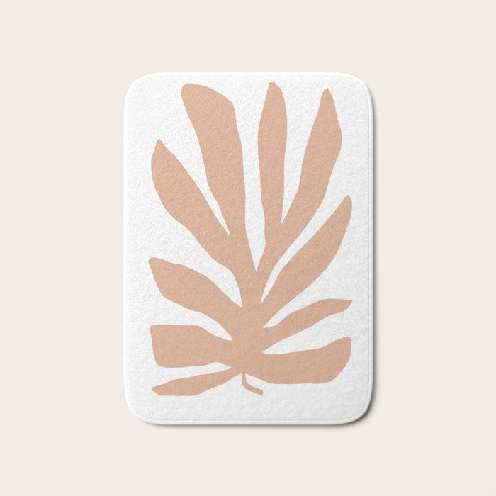 Coral Matisse cutout Bath Mat Gallery Image 1