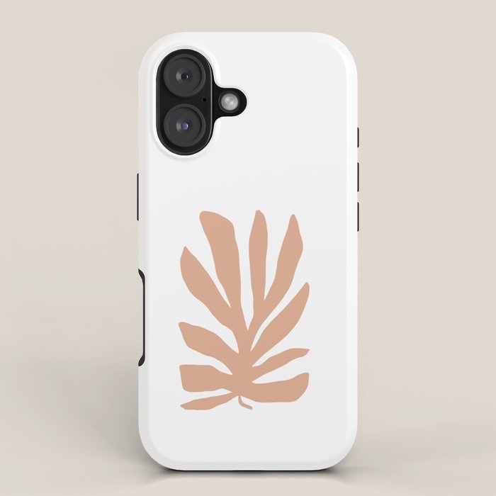 Coral Matisse cutout iPhone Case Gallery Image 1