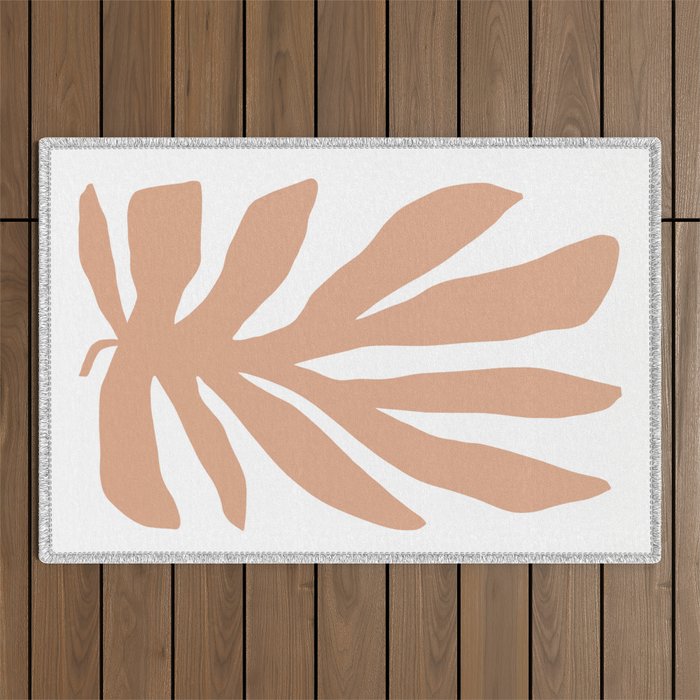 Coral Matisse cutout Outdoor Rug Gallery Image 1