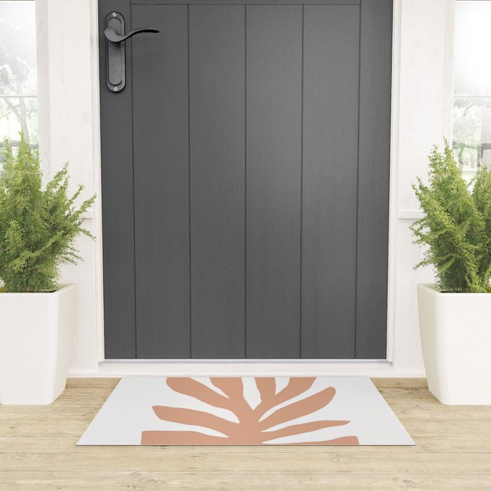 Coral Matisse cutout Welcome Mat Gallery Image 3