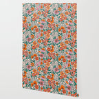 Posey - pink, orange, and teal Wallpaper Gallery Image 2