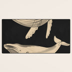 Modern Minimalist Abstract Whales 3 Desk Mat Gallery Image 3