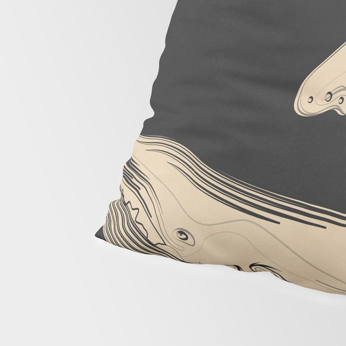 Modern Minimalist Abstract Whales 3 Pillow Sham Gallery Image 4