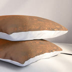 Earthy Rust Copper and Bronze Japandi Art Pillow Sham Gallery Image 3