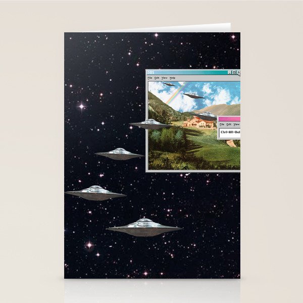 Ctrl+Alt+Del // Returning UFOs Stationery Card Gallery Image 2