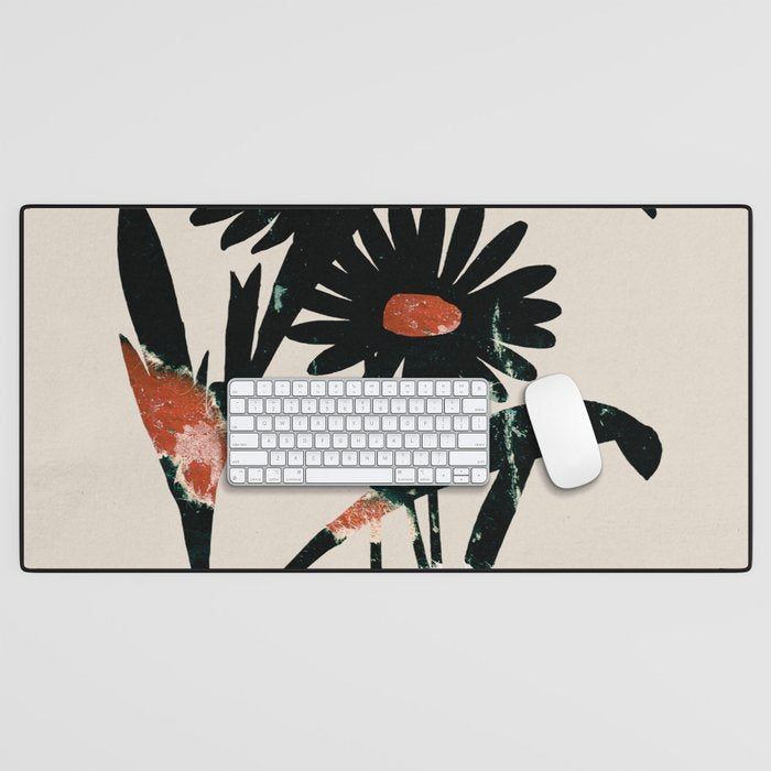 minimal collage/ Flowers 2 Desk Mat Gallery Image 1