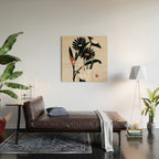 minimal collage/ Flowers 2 Wood Wall Art Gallery Image 2