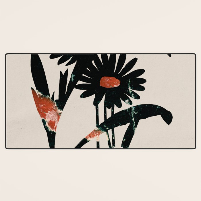 minimal collage/ Flowers 2 Desk Mat Gallery Image 3