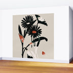 minimal collage/ Flowers 2 Wall Mural Gallery Image 2