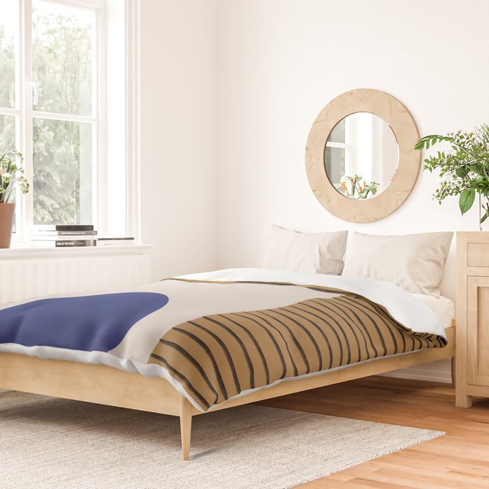Blue Circle #1 Duvet Cover Gallery Image 2