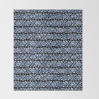 Sonoran Stripe - Indigo Throw Blanket Gallery Image 2