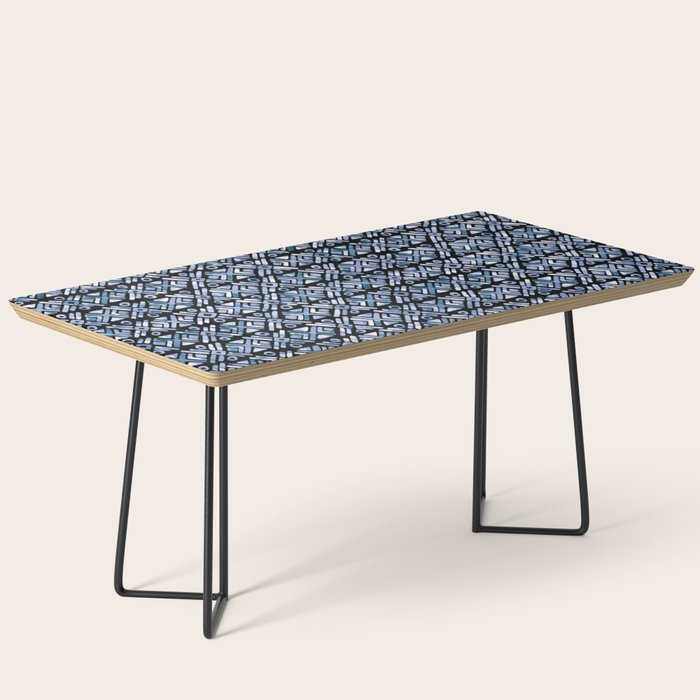 Sonoran Stripe - Indigo Coffee Table Gallery Image 1
