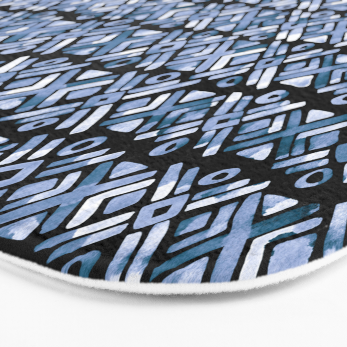 Sonoran Stripe - Indigo Bath Mat Gallery Image 3