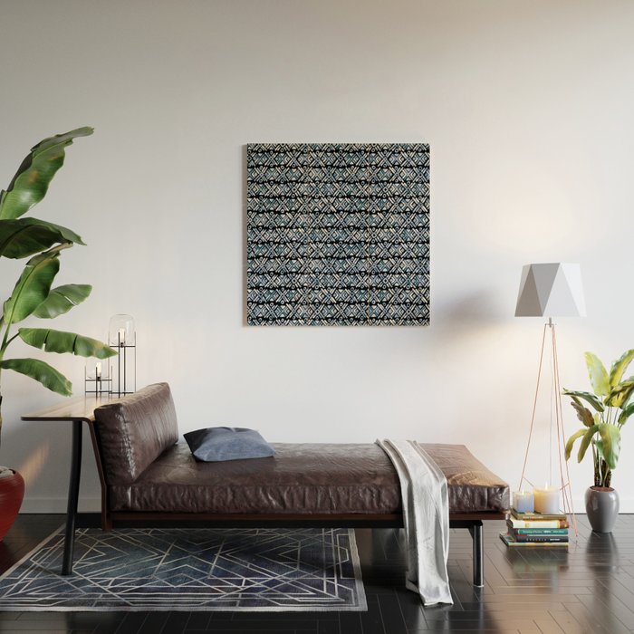 Sonoran Stripe - Indigo Wood Wall Art Gallery Image 2