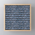 Sonoran Stripe - Indigo Mini Art Print Gallery Image 1