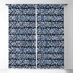 Sonoran Stripe - Indigo Window Curtain Gallery Image 5