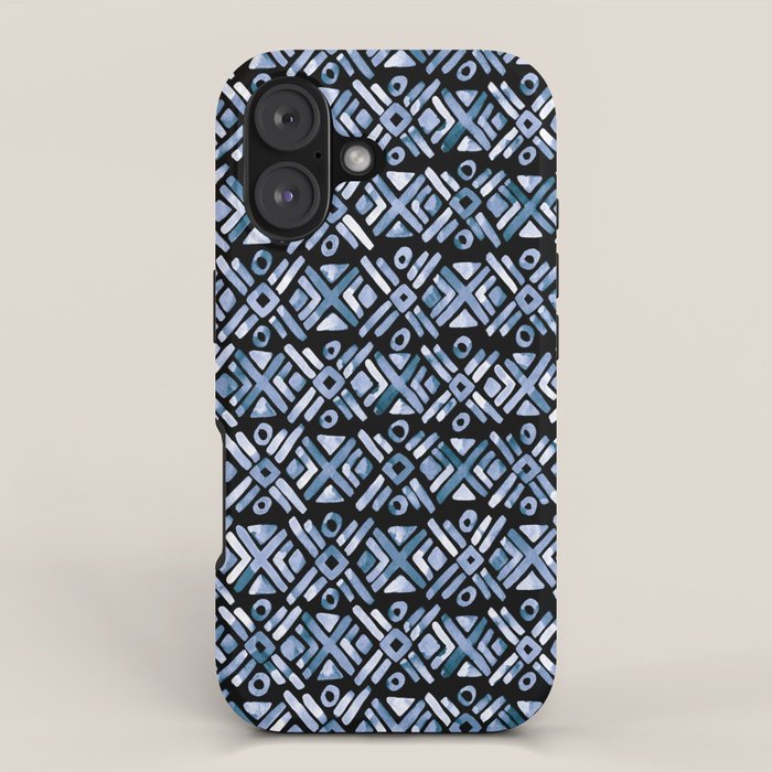 Sonoran Stripe - Indigo iPhone Case Gallery Image 1