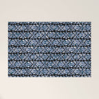 Sonoran Stripe - Indigo Welcome Mat Gallery Image 1