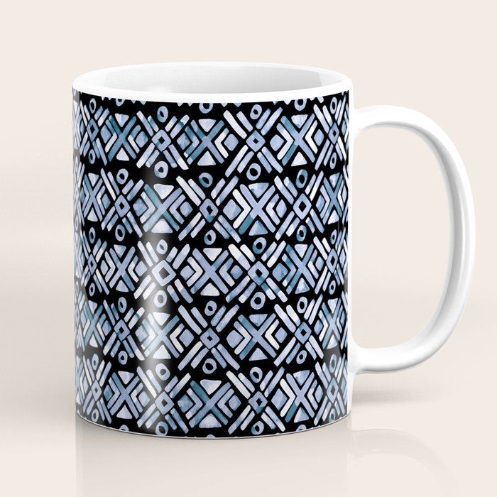 Sonoran Stripe - Indigo Coffee Mug Gallery Image 1