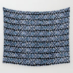 Sonoran Stripe - Indigo Wall Tapestry Gallery Image 4