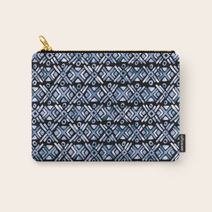 Sonoran Stripe - Indigo Carry All Pouch Gallery Image 1