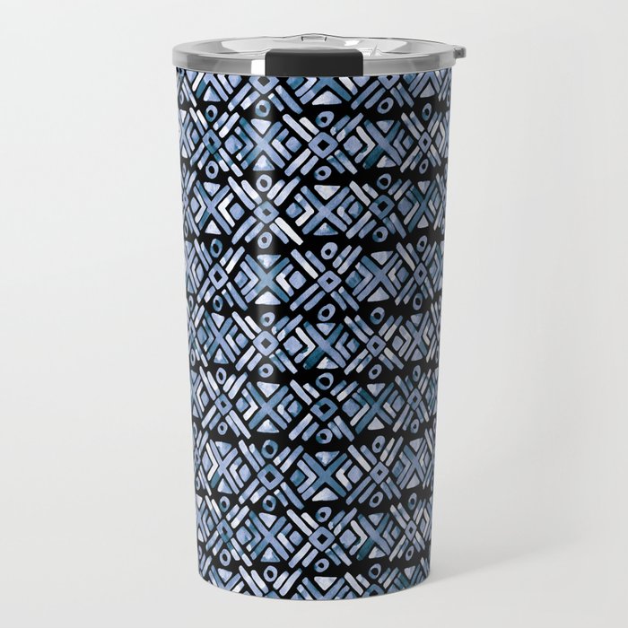 Sonoran Stripe - Indigo Travel Mug Gallery Image 1