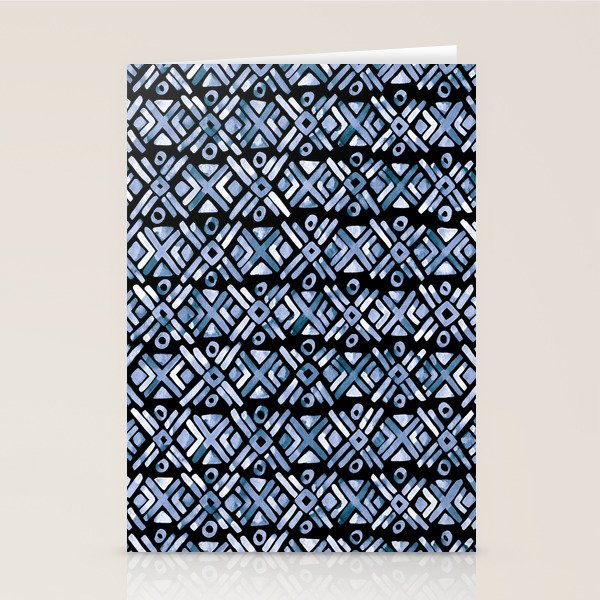 Sonoran Stripe - Indigo Stationery Card Gallery Image 2