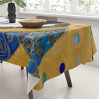 Klimt Tuxedo Cat with Golden Eyes Tablecloth Gallery Image 3